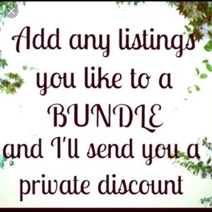 Bundle for a discount!